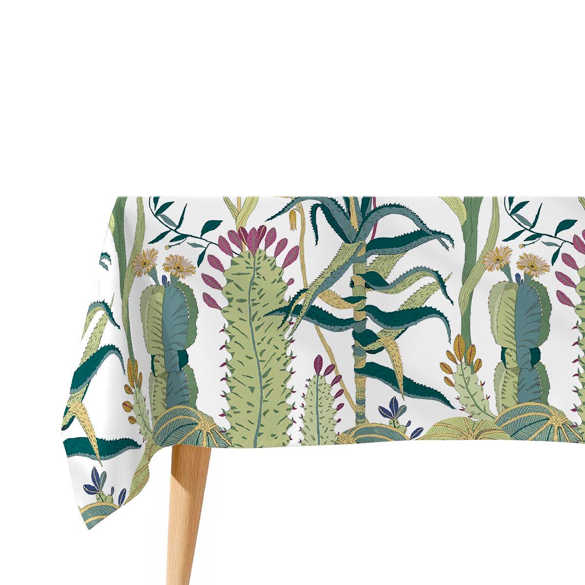 Mantel antimanchas jungle - 100% algodón - 150x250 cm