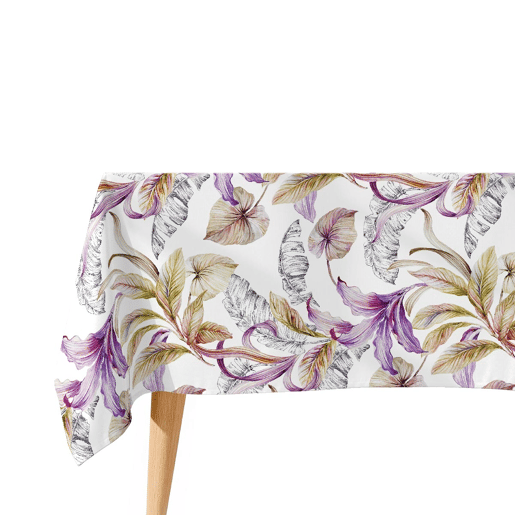 Toalha de mesa impermeável Ulutu - 100% algodão - 140x140 cm