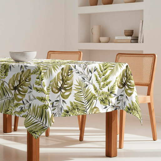 Toalha de mesa impermeável Stefania - 100% algodão - 140x250 cm