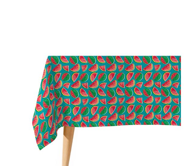 Mantel antimanchas water melon - 100% algodón - 140x140 cm