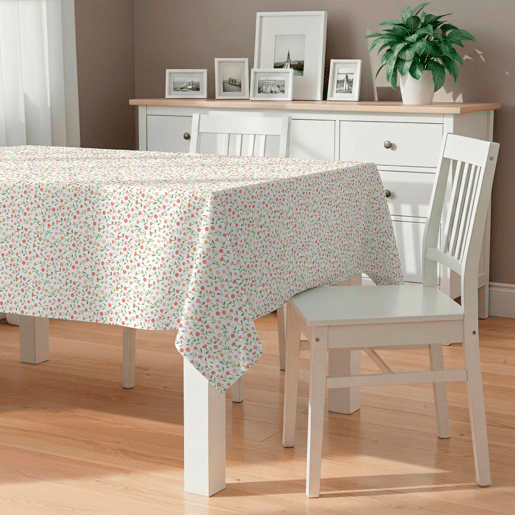 Toalha de mesa impermeável Printemps - 100% algodão - 140x140 cm