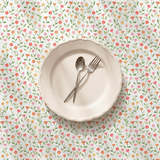 Toalha de mesa impermeável Printemps - 100% algodão - 140x140 cm