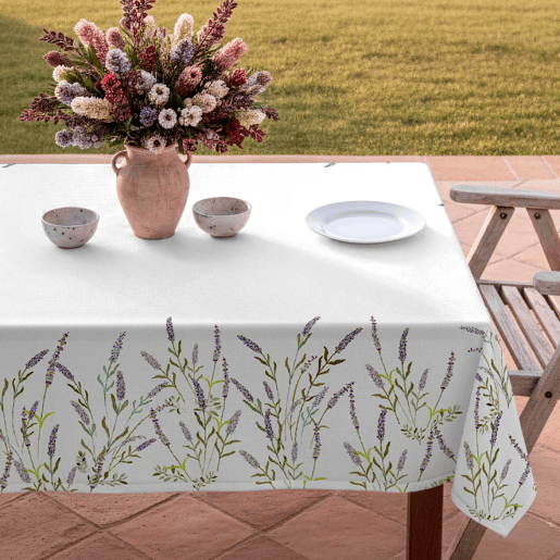 Toalha de mesa 100% algodão Lavender 150x200 cm
