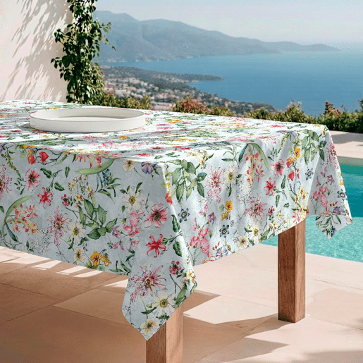 Toalha de mesa impermeável Maggio - 100% algodão - 140x250 cm