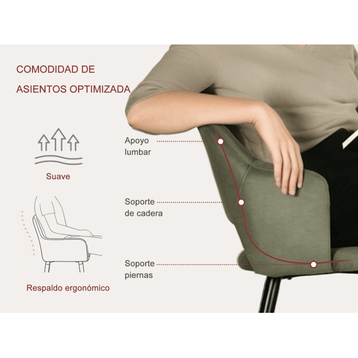 MEUBLES COSY Conjunto Jantar Mesa Extensível 120-160 cm e Conjunto de 6 Cadeiras com Apoios de Braços, Tecido Pet-Friendly, Preto e Verde Claro