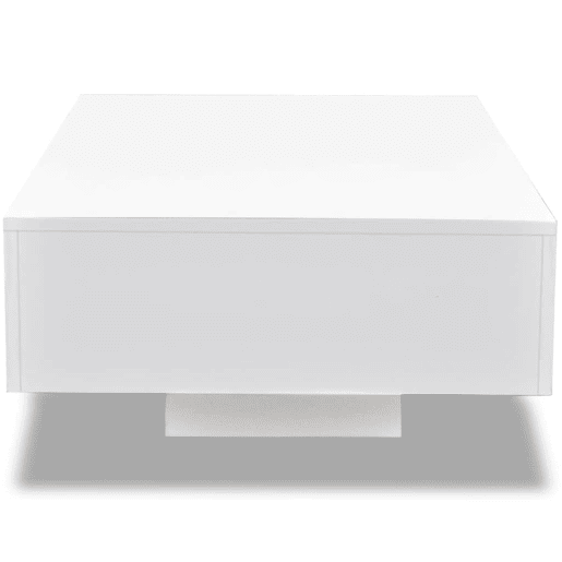 Mesa de Centro, Mesa baixa,, branco brilhante