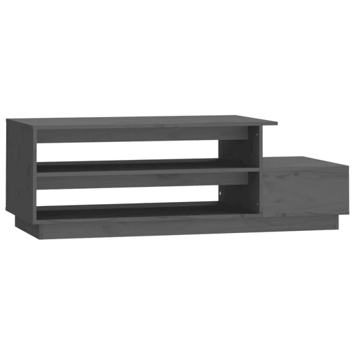 Mesa de Centro, Mesa baixa, 120x50x40,5 cm madeira de pinho maciça cinzento