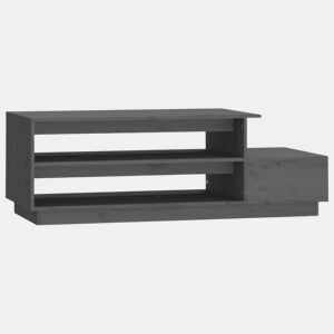 Mesa de Centro, Mesa baixa, 120x50x40,5 cm madeira de pinho maciça cinzento