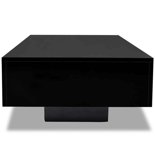 Mesa de Centro, Mesa baixa, em preto brilhante Mesa de Centro, Mesa baixa, em preto brilhante