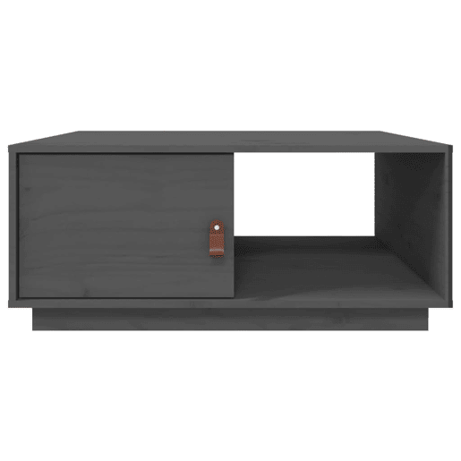 Mesa de Centro, Mesa baixa, 80x80x35,5 cm madeira de pinho maciça cinza