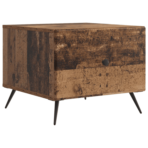 Mesa de Centro, Mesa baixa, com gaveta Madeira antiga 49 x 50 x 40 cm
