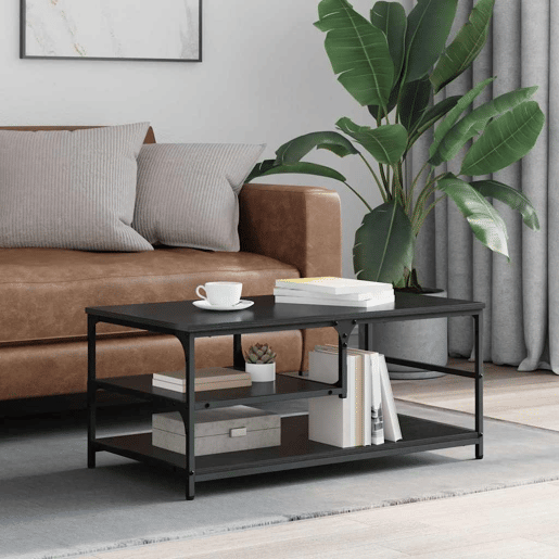 Mesa de Centro, Mesa baixa, Carvalho Preto 90 x 49 x 40 cm