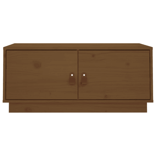 Mesa de Centro, Mesa baixa, 80x50x35 cm pinho maciço castanho mel