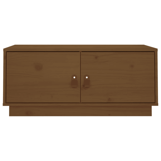 Mesa de Centro, Mesa baixa, 80x50x35 cm pinho maciço castanho mel
