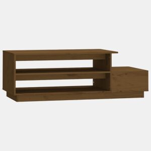 Mesa de Centro, Mesa baixa, 120x50x40,5cm madeira pinho maciça castanho mel