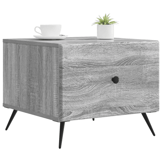 Mesa de Centro, Mesa baixa, com gaveta Sonoma Cinzento 49 x 50 x 40 cm
