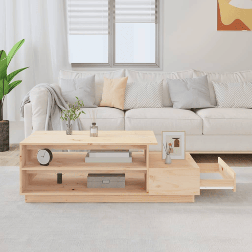 Mesa de Centro, Mesa baixa, 120x50x40,5 cm madeira de pinho maciça