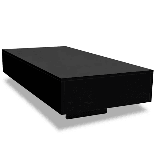 Mesa de Centro, Mesa baixa, em preto brilhante Mesa de Centro, Mesa baixa, em preto brilhante