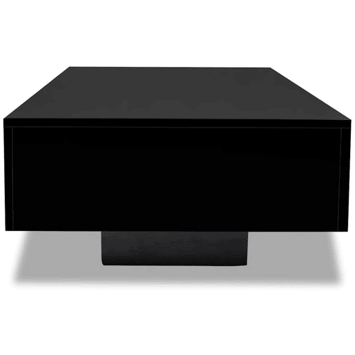 Mesa de Centro, Mesa baixa, em preto brilhante Mesa de Centro, Mesa baixa, em preto brilhante