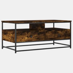 Mesa de Centro, Mesa baixa, 100x51x45 cm derivados madeira carvalho fumado