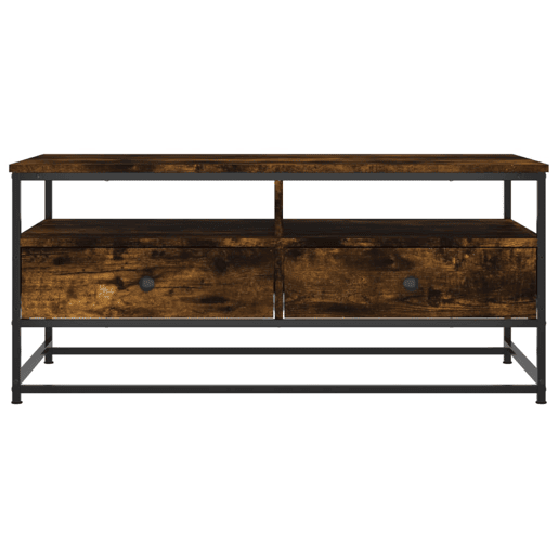Mesa de Centro, Mesa baixa, 100x51x45 cm derivados madeira carvalho fumado