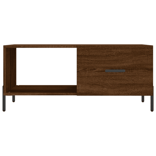 Mesa de Centro, Mesa baixa, 90x50x40 cm derivados de madeira carvalho castanho