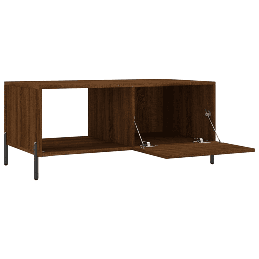 Mesa de Centro, Mesa baixa, 90x50x40 cm derivados de madeira carvalho castanho