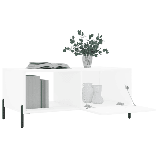 Mesa de Centro, Mesa baixa, 90x50x40 cm madeira processada branco