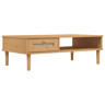 Mesa de Centro, Mesa baixa SENJA 100x55x33 cm pinho maciço castanho