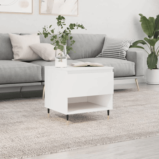 Mesa de Centro, Mesa baixa, 50x46x50 derivados de madeira branco