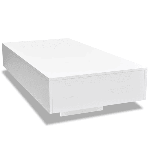 Mesa de Centro, Mesa baixa, branco brilhante