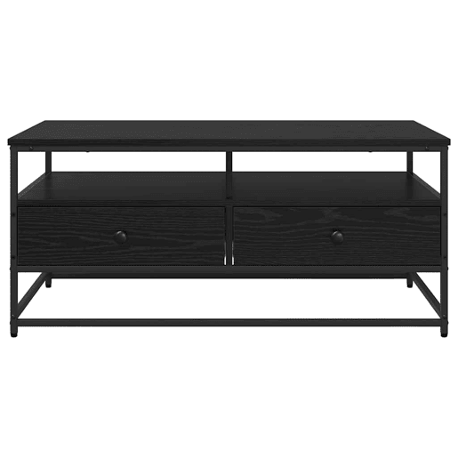 Mesa de Centro, Mesa baixa, com gaveta Carvalho Preto 100 x 51 x 45 cm
