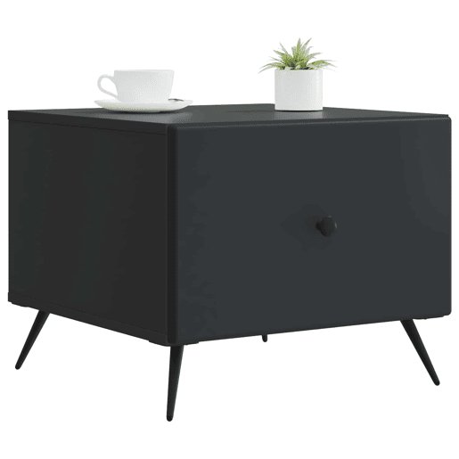 Mesa de Centro, Mesa baixa, Preto 49 x 50 x 40 cm Derivados de Madeira