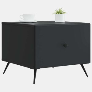Mesa de Centro, Mesa baixa, Preto 49 x 50 x 40 cm Derivados de Madeira