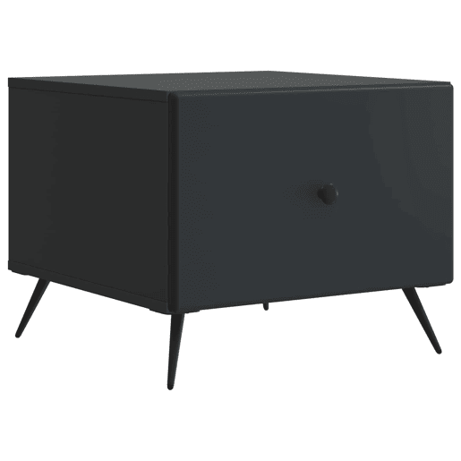 Mesa de Centro, Mesa baixa, Preto 49 x 50 x 40 cm Derivados de Madeira