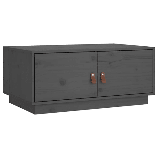 Mesa de Centro, Mesa baixa, 80x50x35 cm pinho maciço cinza