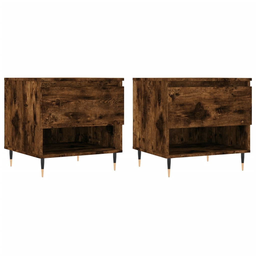 2 uds Mesas de Centro - Mesas de Café 50x46 Marrón
