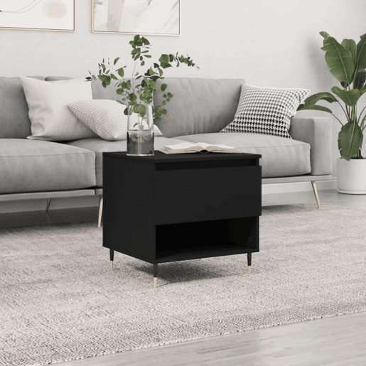 Mesa de Centro, Mesa baixa, 50x46x50 derivados de madeira preto