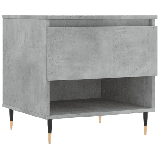 Mesa de Centro, Mesa baixa, 50x46x50cm derivados de madeira cinzento-cimento