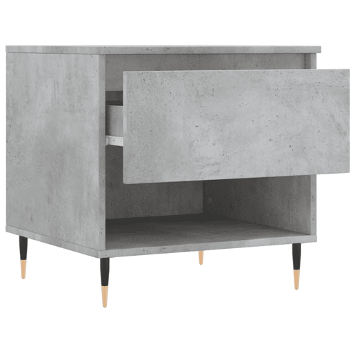Mesa de Centro, Mesa baixa, 50x46x50cm derivados de madeira cinzento-cimento