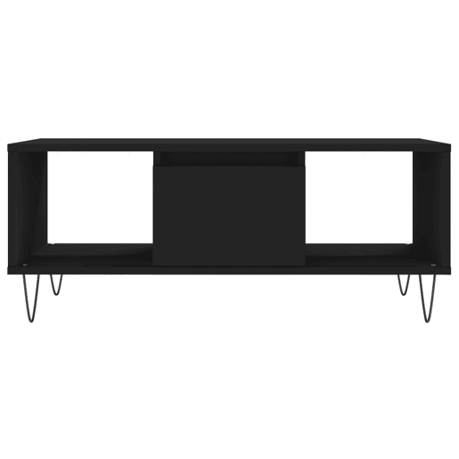 Mesa de Centro, Mesa baixa, 90x50x36,5 cm derivados de madeira preto