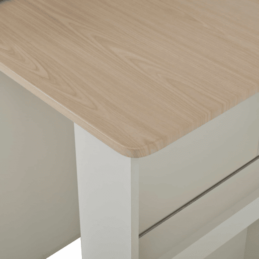 Ilha de cozinha com rodízios - mesa extensível com iluminação LED, balcão com tomadas, multifuncional como ilha, aparador ou balcão - Branco