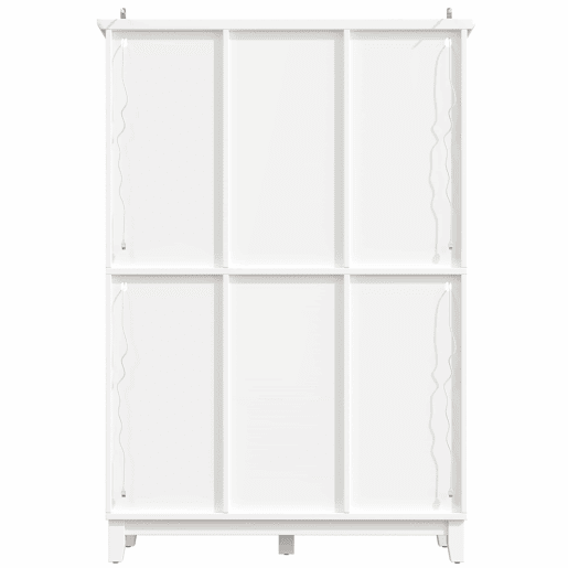 Adega 180,5 x 120 x 40 cm - iluminação LED controlada por aplicação, 3 gavetas, suporte para copos e garrafas - branco