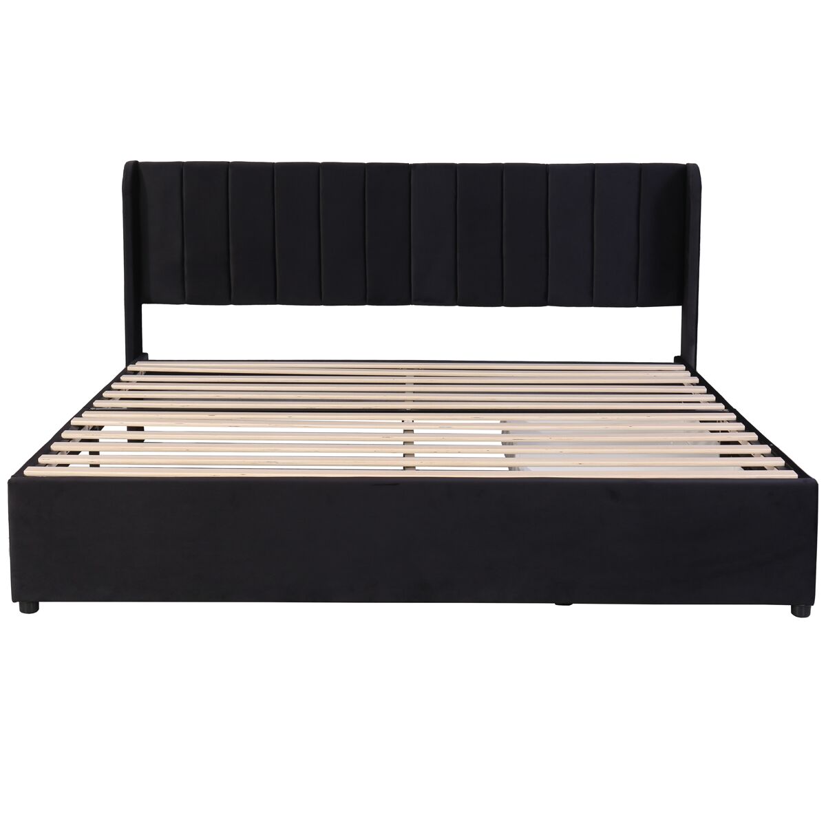 Camas de matrimonio 186x207 Negro