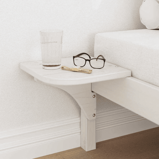 Estrutura de cama de solteiro para adultos - Branco 90 x 190 cm Madeira de Pinheiro Sólida