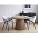 Lote de 2 sillas de comedor de tela y metal Lote de 2 sillas de comedor de tela y metal Gris Claro