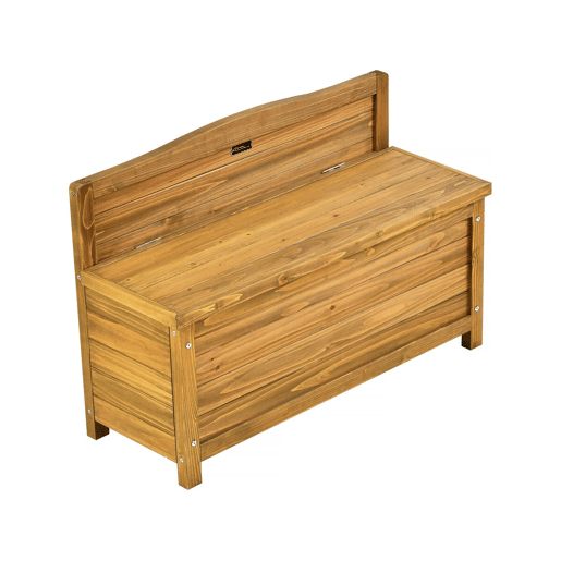 Banco de jardim em madeira Ben - 90 x 33 x 60 cm - Castanho