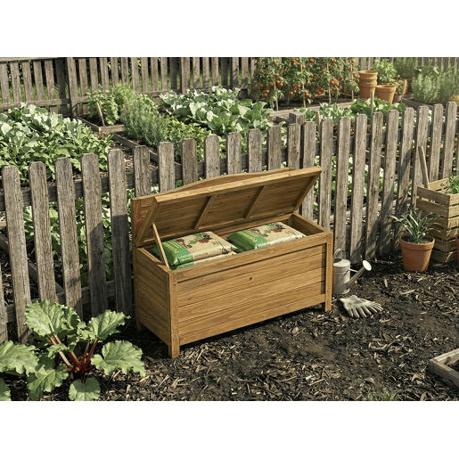 Banco de jardim em madeira Ben - 90 x 33 x 60 cm - Castanho