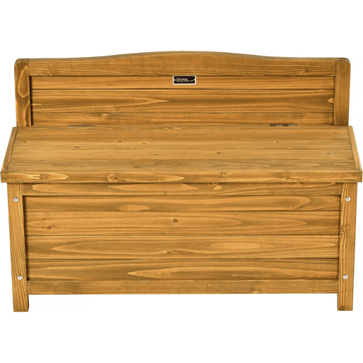 Banco de jardim em madeira Ben - 90 x 33 x 60 cm - Castanho