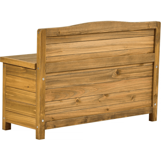 Banco de jardim em madeira Ben - 90 x 33 x 60 cm - Castanho
